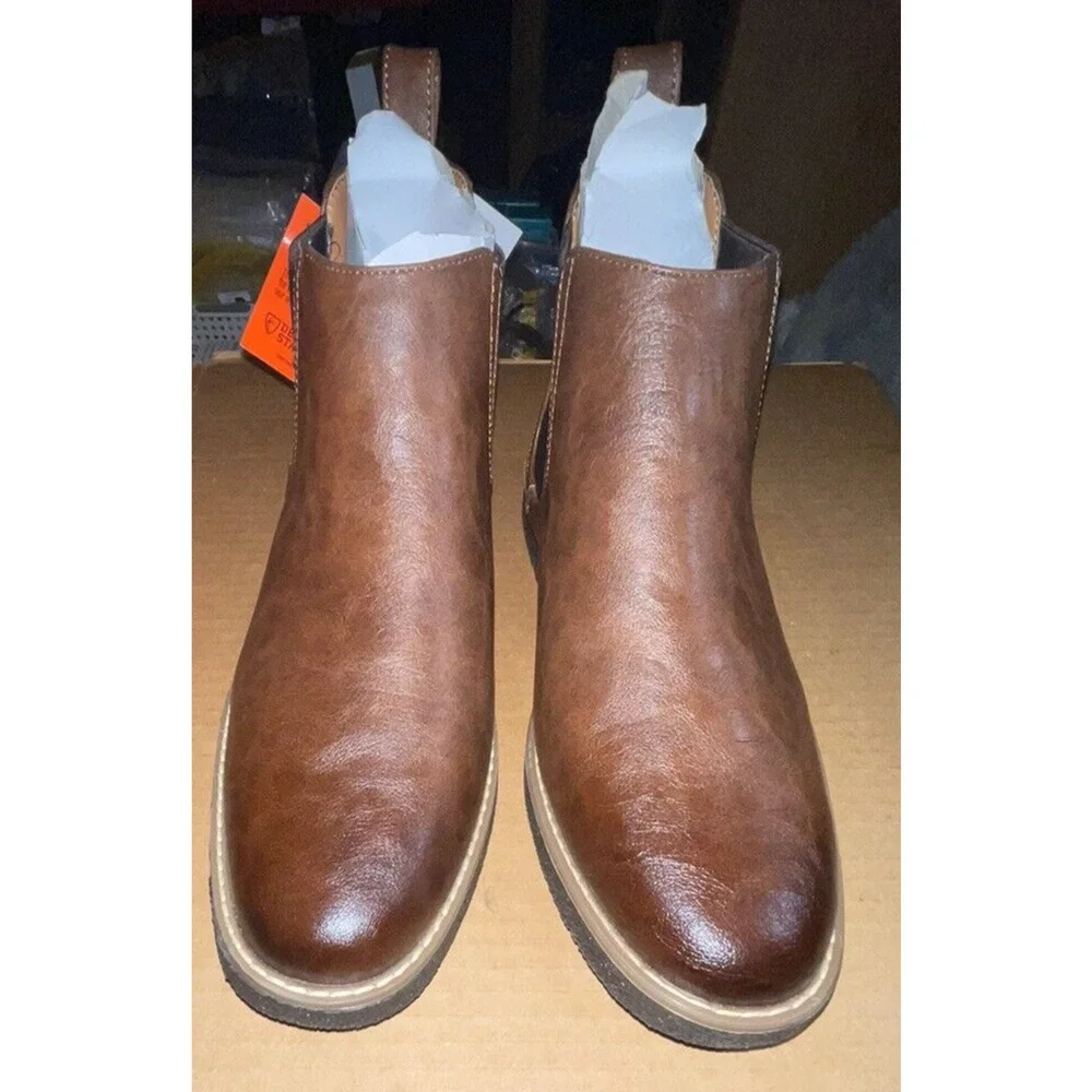Deer Stags Men's Rockland Chelsea Boot Dark Brown-Size 9